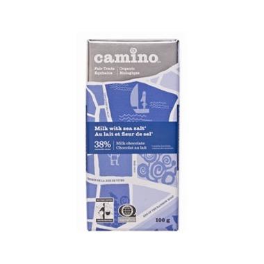 Camino - Milk Chocolate w/Sea Salt, 38% Cacao, Organic