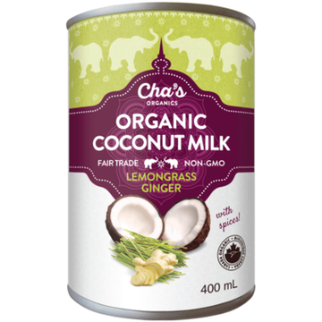 Cha's Organics - Coconut Milk, Lemongrass Ginger, Organic