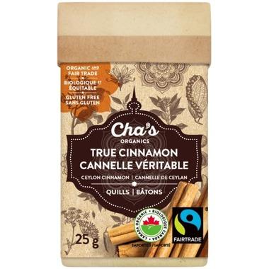 Cha's Organics - True Cinnamon, Quills, Ceylon, Organic
