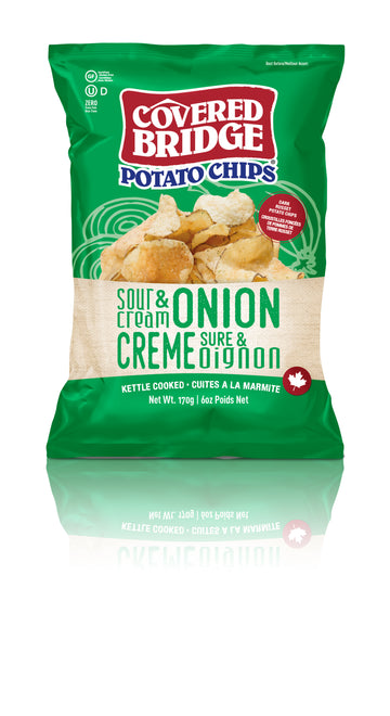Covered Bridge - Potato Chips - Sour Cream & Onion - 170 g