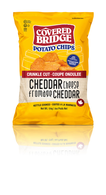 Covered Bridge - Potato Chips - Cheddar Cheese - Crinkle Cut - 170 g