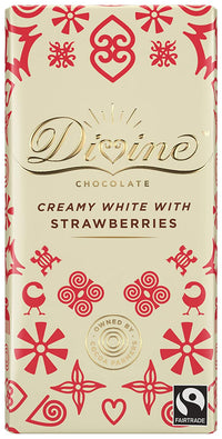 Divine Chocolate - White Chocolate, Strawberries