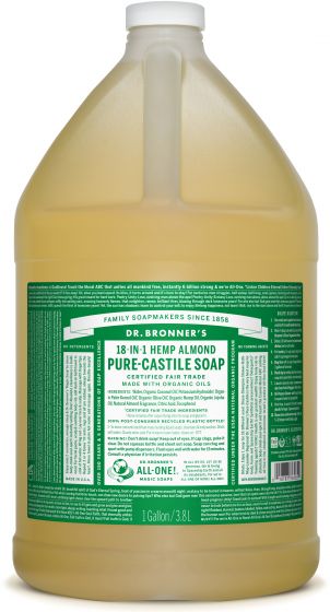 Dr. Bronner's Magic Soap - Almond Pure-Castile Liquid Soap- 1 Gallon