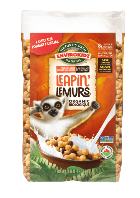 Envirokidz (Nature's Path) - Eco Pacs, Leapin' Lemurs, Peanut Butter & Chocolate, Organic