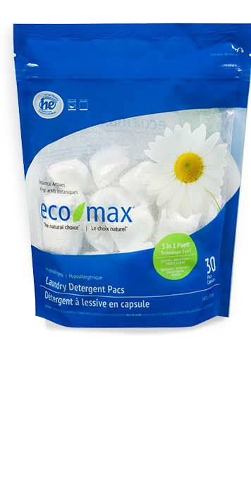 Eco-Max - Laundry Detergent Pacs, 3-in-1 Power, Hypoallergenic, HE