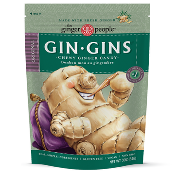 Ginger People - Gin-Gins Chewy Ginger Candy, Original, 84g