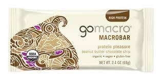 GoMacro - Protein Pleasure, Peanut Butter Chocolate Chip, Organic