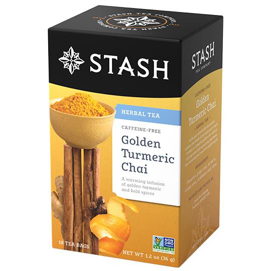 Stash Tea - Herbal Tea, Golden Turmeric Chai