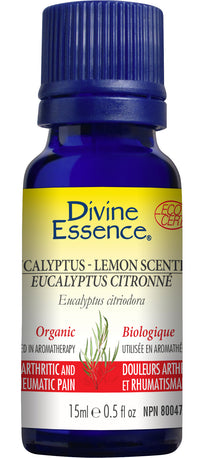 Divine Essence - Eucalyptus Lemon-Scented (Organic) - 15 ml