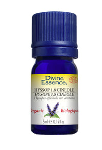 Divine Essence - Hyssop 1.8 Cineole  (Organic)