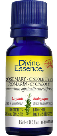 Divine Essence - Rosemary - Cineole Type (Organic) - 15 ml