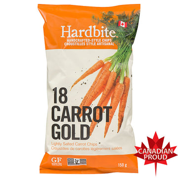 Hardbite - Carrot Chips, 18 Carrot Gold, Lightly Salted