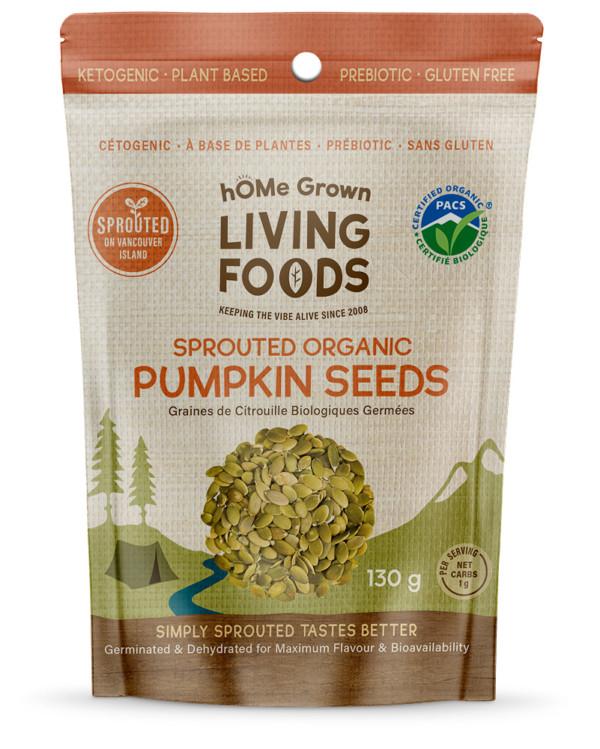 Home Grown - Sprouted Pumpkin Seeds, Organic
