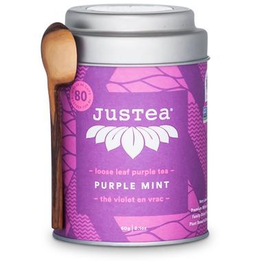 JusTea - Purple Tea, Purple Mint, Loose Leaf