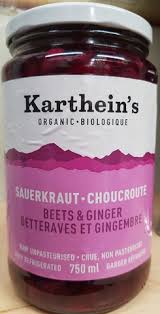 Karthein's Organic - Sauerkraut, Beets & Ginger, Organic, Large