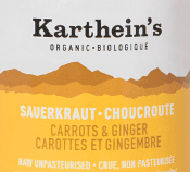 Karthein's Organic - Sauerkraut, Carrots & Ginger, Organic, Large