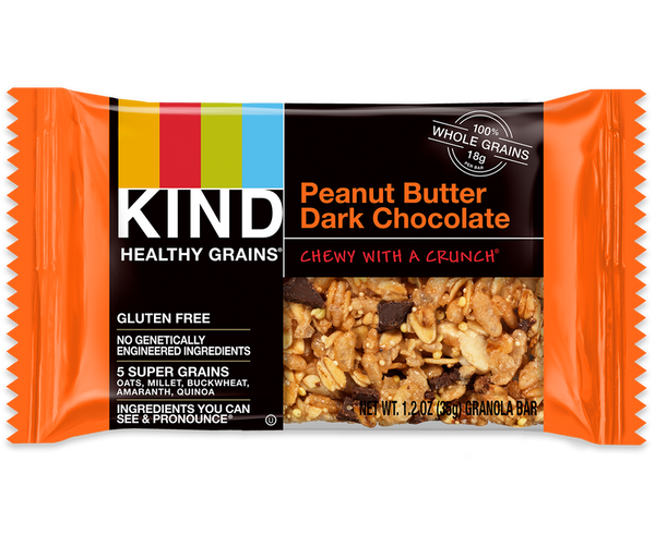 Kind - Healthy Grains, Chewy, Peanut Butter Dark Chocolate