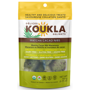 Koukla Delights - Macaroons, Matcha Cacao Nibs, Organic