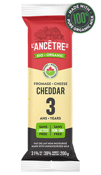 L'Ancetre - Cheese, Cheddar, 3 Year Aged, Organic