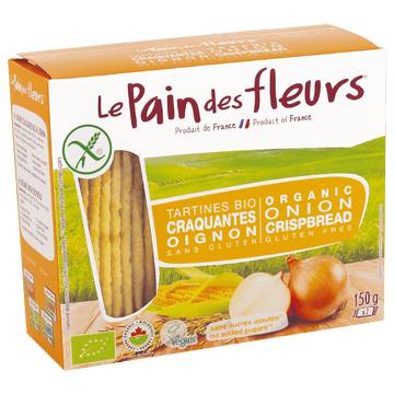 Le Pain des Fleurs - Crispbreads, Onion, Organic