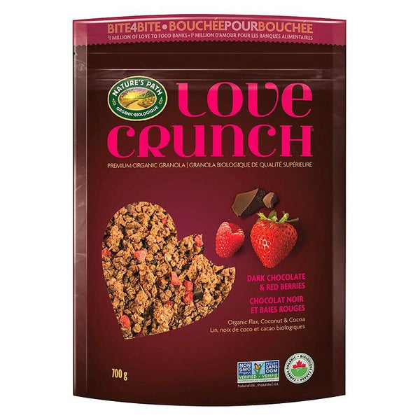 Love Crunch (Nature's Path) - Love Crunch, Granola, Dark Chocolate & Red Berries, Organic