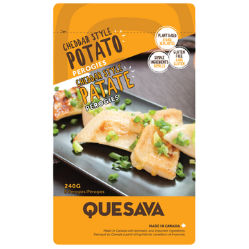 Quesava - Perogies, Plant-based, Cheddar Style Potato
