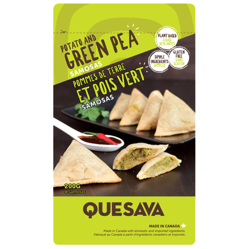 Quesava - Samosas, Plant-based, Potato & Green Pea