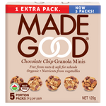 Made Good - Granola Bars, Minis, 5-Packs, Chocolate Chip, Organic