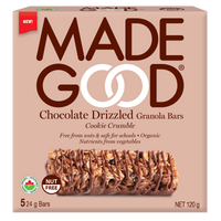 Made Good - Granola Bars, 5-Packs, Chocolate Drizzled Cookie Crumble, Organic