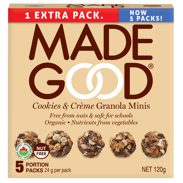 Made Good - Granola Minis, 5-Packs, Cookies & Crème, Organic