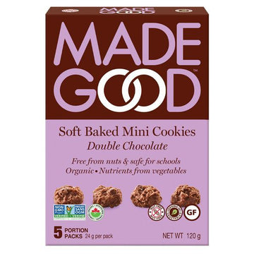 Made Good - Mini Cookies, 5-Pack, Double Chocolate, Organic