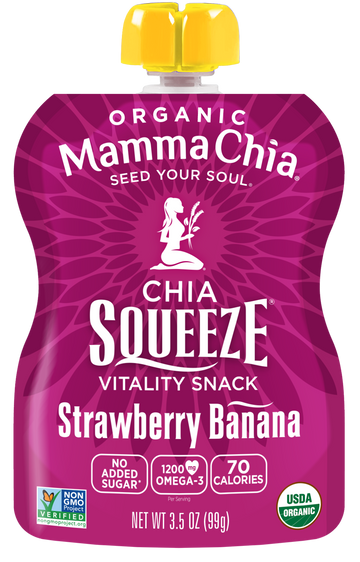 Mamma Chia - Chia Squeeze, Strawberry Banana, Organic