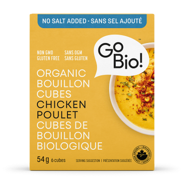 GoBIO! Organics - No Salt Added Organic Chicken Cubes
