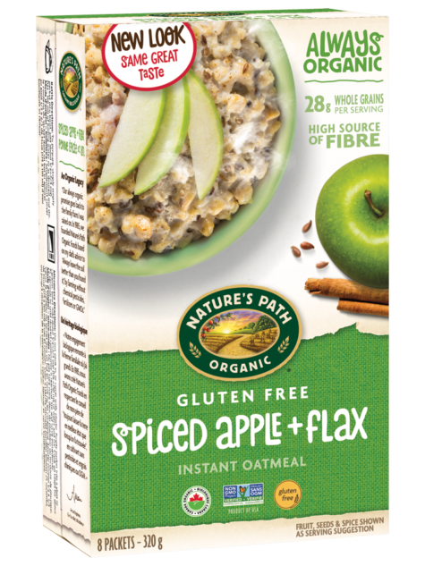 Nature's Path - Gluten Free Oats, Spiced Apple + Flax (pouches)