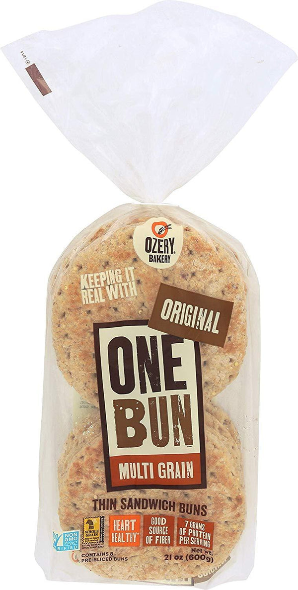 Ozery Bakery - OneBun, Hamburger Style Sandwich Buns, Multigrain