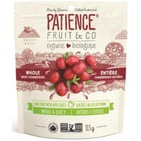 Patience Fruit & Co. - Cranberries, Whole & Juicy, Apple Juice Sweetened, Organic