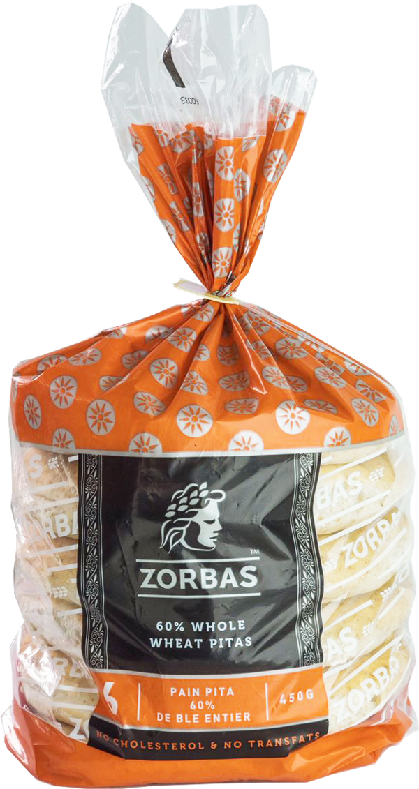 Zorba's Bakery - Pitas, 60% Whole Wheat