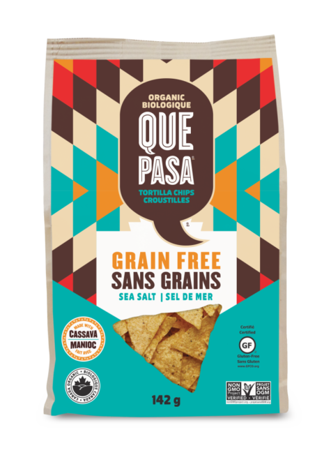 Que Pasa - Tortilla Chips - Grain Free, Cassava, Sea Salt, Organic (gluten free)