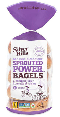 Silver Hills - Sprouted Power Bagels, Cinnamon Raisin (5/pkg)