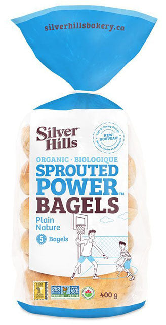 Silver Hills - Sprouted Power Bagels, Plain (5/pkg)