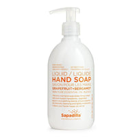 Sapadilla - Liquid Hand Soap, Pure Essential Oil Blends, Grapefruit & Bergamot