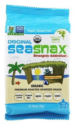 SeaSnax - Grab & Go, SeaSnax, Roasted Seasoned Seaweed, Original