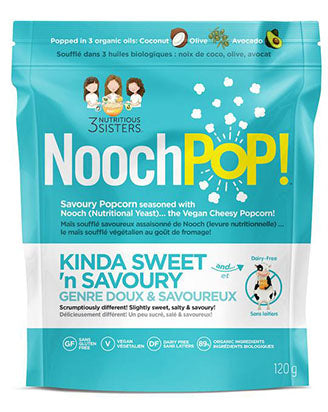 NoochPOP - Vegan Popcorn - Kinda Sweet 'N' Savoury
