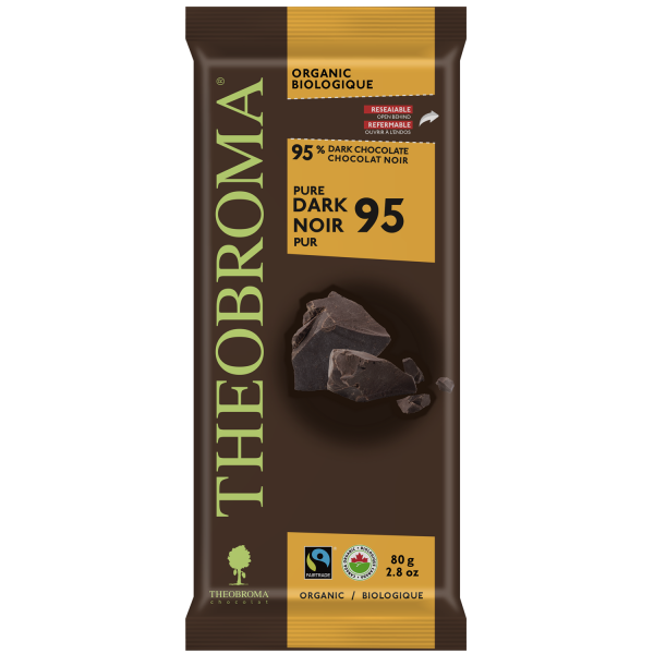 Theobroma - Chocolate Bar - Dark Chocolate, 95% Cacao