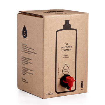 The Unscented Co. - Unscented Dish Soap Refill Box 4L