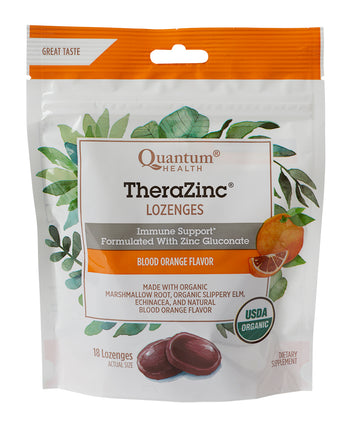 Quantum - Organic TheraZinc Blood Orange Lozenges