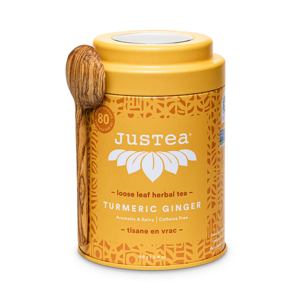 JusTea - Herbal Tea, Turmeric Ginger, Loose Leaf