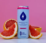 Wake Water - Caffeinated Sparkling Water Beverage, Grapefruit (zero calories/sugar-free/sweetener-free)