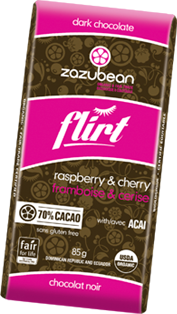 Zazubean - Flirt Bar - Raspberry & Cherry With Acai