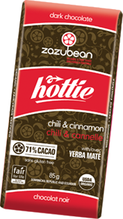 Zazubean - Hottie Bar - Chili & Cinnamon With Yerba Mate